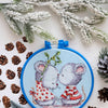 Counted Cross Stitch Kit "Fallen in love mice"