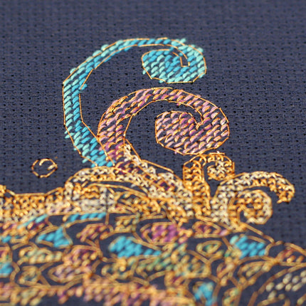 DIY Cross Stitch Kit "Goldfish" 7.5"x9.8"