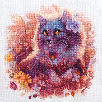 DIY Cross Stitch Kit "Soft Paws" 11.8"x11.8"