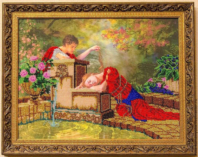 DIY Bead Embroidery Kit "Touch" 15.7"x11.8" / 40.0x30.0 cm