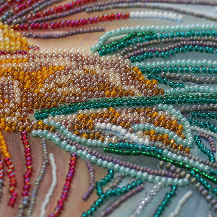DIY Bead Embroidery Kit "Halfmoon" 11.8"x19.1" / 30.0x48.5 cm