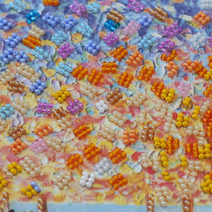 DIY Bead Embroidery Kit "Park Guell" 12.2"x12.2" / 31.0x31.0 cm
