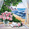 DIY Bead Embroidery Kit "Sea view" 15.9"x11.8" / 40.5x30.0 cm