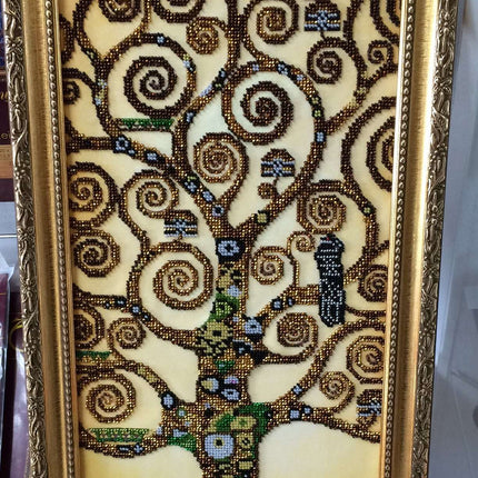 DIY Bead Embroidery Kit "Tree of life" 9.1"x18.1" / 23.0x46.0 cm