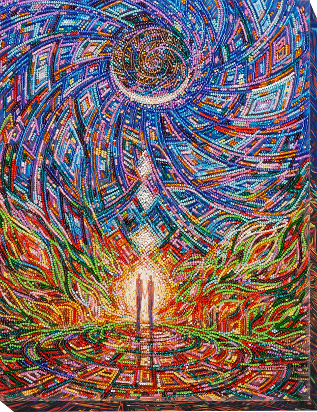 DIY Bead Embroidery Kit "The awakening of love" 12.2"x15.0" / 31.0x38.0 cm