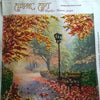 Canvas for bead embroidery "Tansparent autumn" 7.9"x7.9" / 20.0x20.0 cm