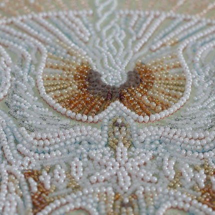 DIY Bead Embroidery Kit "White" 12.2"x16.9" / 31.0x43.0 cm