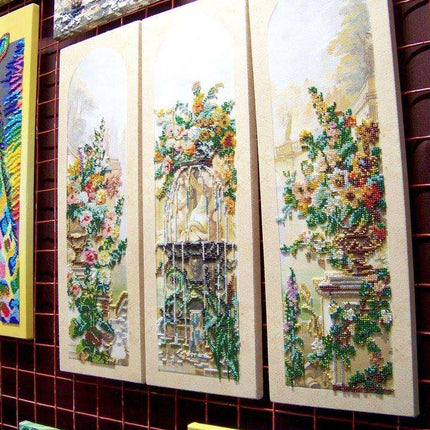 DIY Bead Embroidery Kit "Gods' garden-2" 6.7"x19.7" / 17.0x50.0 cm