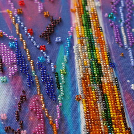 DIY Bead Embroidery Kit "Eiffel Tower" 8.3"x22.0" / 21.0x56.0 cm