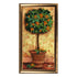 DIY Bead Embroidery Kit "Orange Tree" 15.0"x7.5" / 38.0x19.0 cm