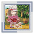 DIY Bead Embroidery Kit "Puppies tamer"  5.9"x5.9" / 15.0x15.0 cm