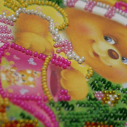DIY Bead Embroidery Kit "Hostess"  5.9"x5.9" / 15.0x15.0 cm