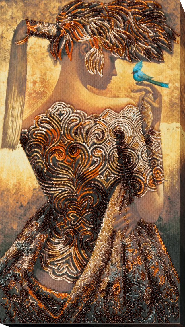 DIY Bead Embroidery Kit "Day flicker" 10.6"x19.3" / 27.0x49.0 cm