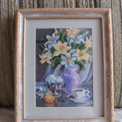 Canvas for bead embroidery "Sweet Morning" 5.9"x7.9" / 15.0x20.0 cm