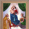 DIY Bead Embroidery Kit "Sistine Madonna" 14.2"x10.2" / 36.0x26.0 cm