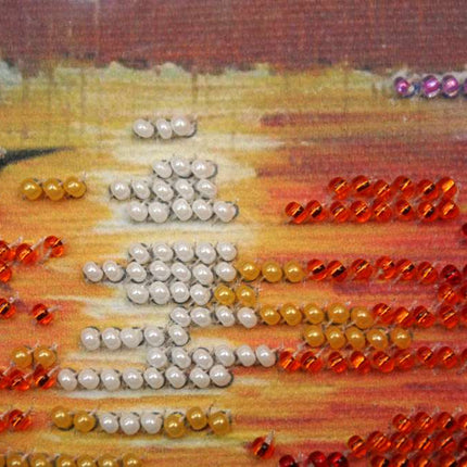 DIY Bead Embroidery Kit "No wind"  5.9"x5.9" / 15.0x15.0 cm