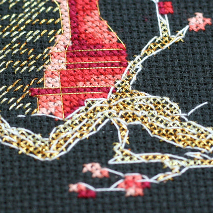 DIY Cross Stitch Kit "Japan-4" 4.3"x5.9"