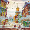 Canvas for bead embroidery "Bewitched Street" 7.9"x7.9" / 20.0x20.0 cm