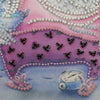 DIY Bead Embroidery Kit "Owl and alarm clock"  5.9"x5.9" / 15.0x15.0 cm