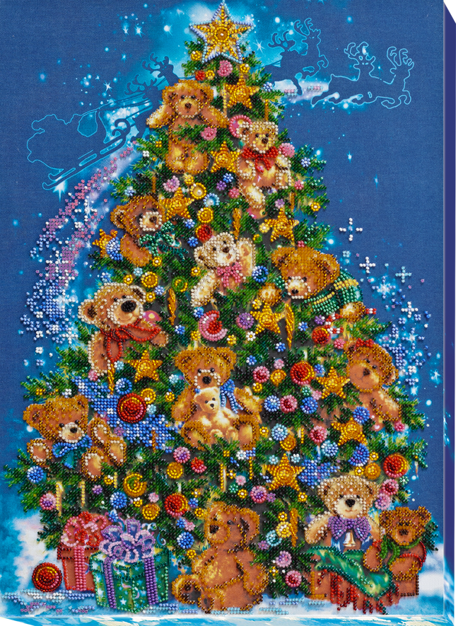 DIY Bead Embroidery Kit "Wonder-tree" 11.8"x16.5" / 30.0x42.0 cm