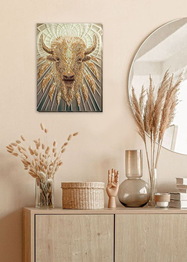 DIY Bead Embroidery Kit "Good gift" 9.8"x13.4" / 25.0x34.0 cm