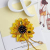 Beadwork kit for creating brooch "Little sun"