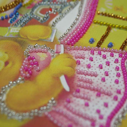 DIY Bead Embroidery Kit "Tidy"  5.9"x5.9" / 15.0x15.0 cm
