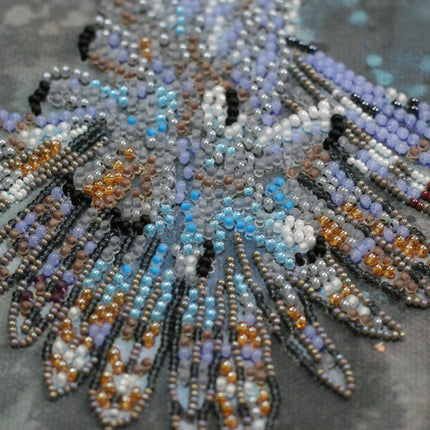 DIY Bead Embroidery Kit "In the morning haze" 13.0"x17.3" / 33.0x44.0 cm