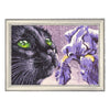 DIY Bead Embroidery Kit "Violet Black" 9.4"x13.8" / 24.0x35.0 cm