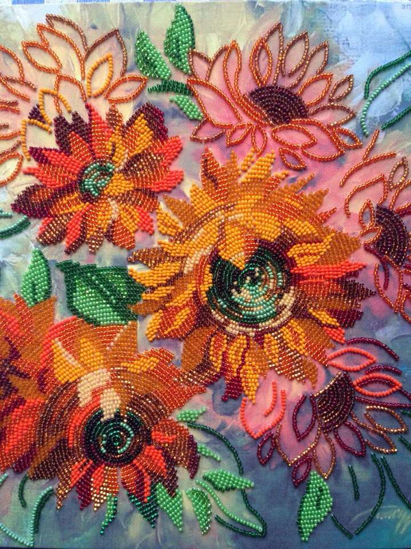 Canvas for bead embroidery 