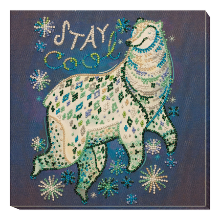 DIY Bead Embroidery Kit "Happy"