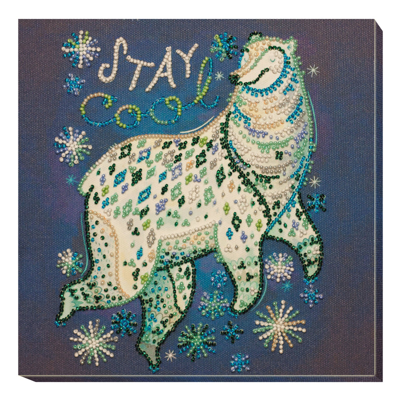 DIY Bead Embroidery Kit "Happy"