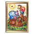 DIY Bead Embroidery Kit "Funny Zoo" 14.2"x10.2" / 36.0x26.0 cm