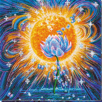 DIY Bead Embroidery Kit "Magic shine" 11.8"x11.8" / 30.0x30.0 cm