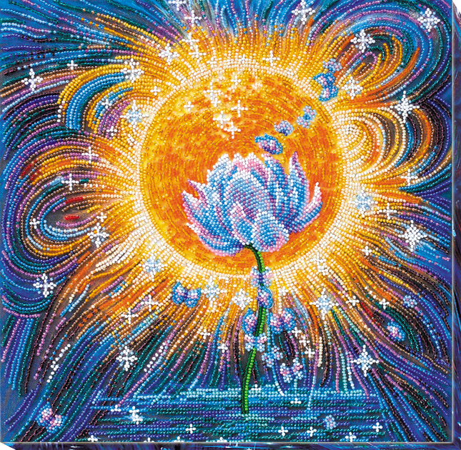 DIY Bead Embroidery Kit "Magic shine" 11.8"x11.8" / 30.0x30.0 cm
