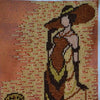 DIY Bead Embroidery Kit "The lady with the dog" 6.7"x11.8" / 17.0x30.0 cm
