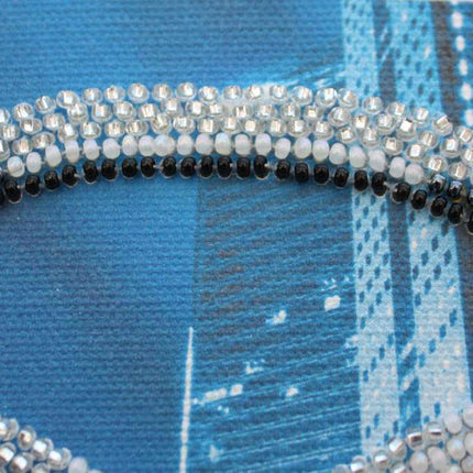 DIY Bead Embroidery Kit "MAZDA"  5.9"x5.9" / 15.0x15.0 cm