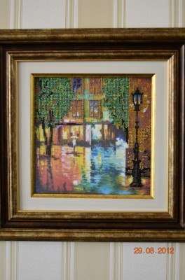 Canvas for bead embroidery "Autumn Fantasy" 7.9"x7.9" / 20.0x20.0 cm