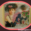Canvas for bead embroidery "The Parisian Woman" 7.9"x7.9" / 20.0x20.0 cm
