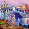 Canvas for bead embroidery "Venice lights" 7.9"x7.9" / 20.0x20.0 cm