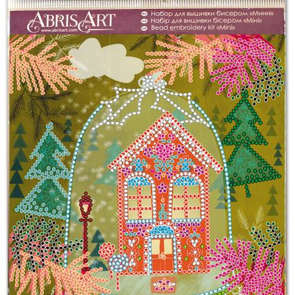DIY Bead Embroidery Kit "It's like a fairytale"  5.9"x5.9" / 15.0x15.0 cm