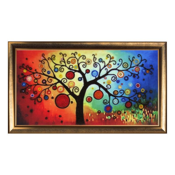 Bead DIY Embroidery Kit "Tree of Wealth" 8.3"x15.7"/ 21.0x40.0 cm