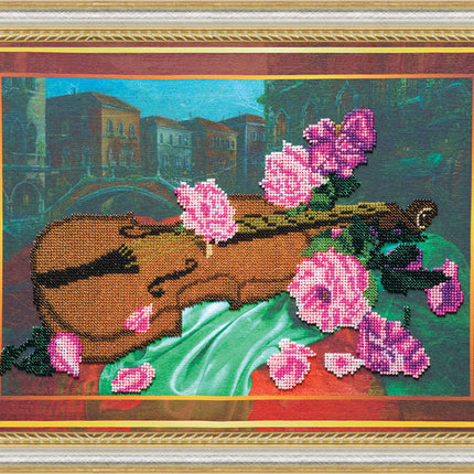 DIY Bead Embroidery Kit "Fresco" 16.5"x11.8" / 42.0x30.0 cm