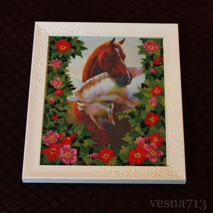 DIY Bead Embroidery Kit "Love" 7.9"x9.8" / 20.0x25.0 cm
