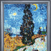 Bead DIY Embroidery Kit "Cypress Road (after V. Van Gogh)" 13.0"x10.6"/ 33.0x27.0 cm