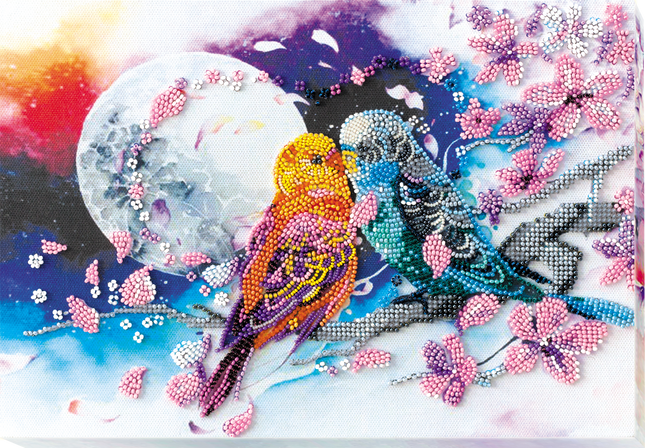 DIY Bead Embroidery Kit "Inseparable" 11.4"x7.9" / 29.0x20.0 cm
