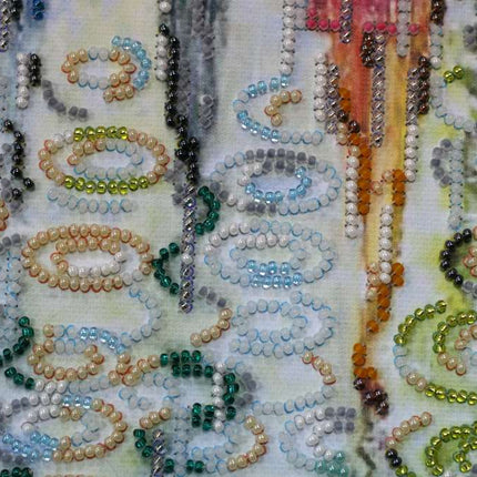 DIY Bead Embroidery Kit "Cheerful umbrellas" 7.9"x15.7" / 20.0x40.0 cm