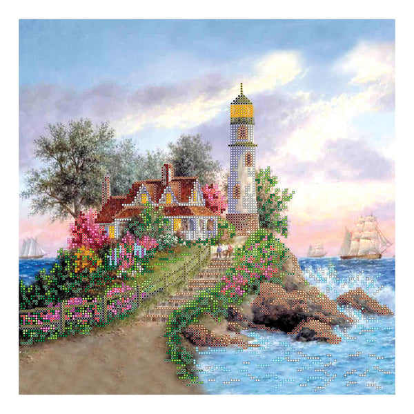 Canvas for bead embroidery "Brigantine" 11.8"x11.8" / 30.0x30.0 cm