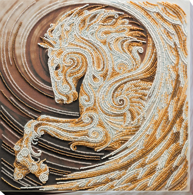DIY Bead Embroidery Kit "Pegasus" 11.8"x11.8" / 30.0x30.0 cm