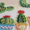 DIY Bead Embroidery Kit "Cactuses" 18.5"x9.8" / 47.0x25.0 cm